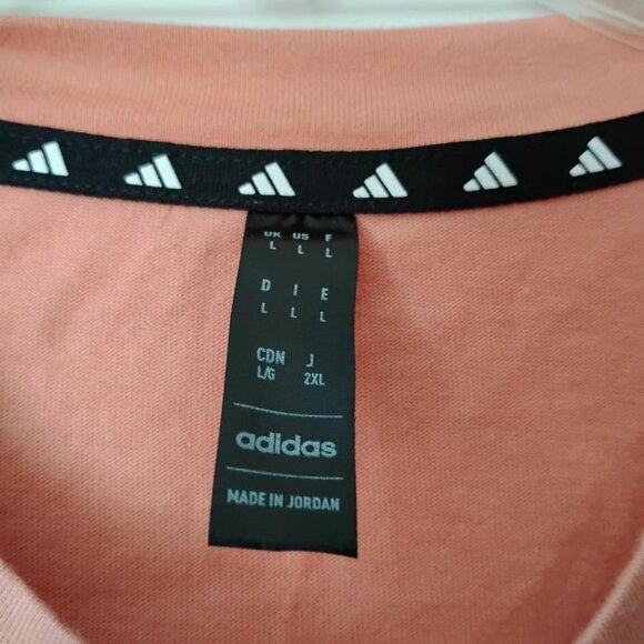 Adidas Peach T-Shirt Aeroready Logo - Picture 7 of 8